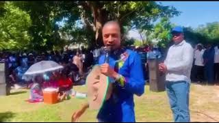 Gift Ostallos Siziba addressing people in Manicaland [upl. by Cioffred299]