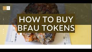 BFAU Gold Token Purchase Tutorial [upl. by Namie]