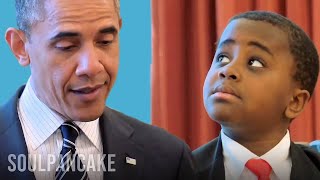 Kid President meets the President of the United States of America [upl. by Selestina]