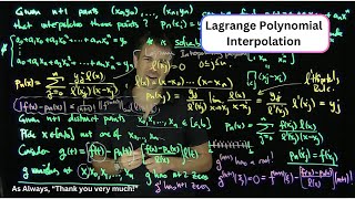 Lagrange Polynomial Interpolation [upl. by Hsuk]