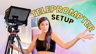 TELEPROMPTER SETUP FOR YOUTUBE  Full Setup Tutorial [upl. by Ial]