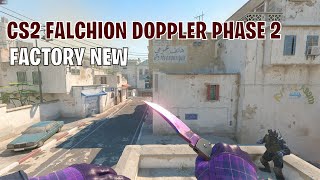 Falchion Knife Doppler Phase 2  CS2 Skin Showcase 104 [upl. by Lienahs]