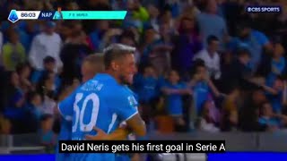 Gol di David Neres Napoli Vs Como 31 Analisi di tutti i gol Punti salienti estesi [upl. by Attenyw]