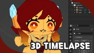 Plushie 3D Modelling  Timelapse [upl. by Ardnala318]