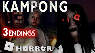 Kampong Satisfied  2 More Endings  Full horror experience  ROBLOX [upl. by Adnara]