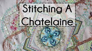 My Chatelaine Stitching Experience  Mushroom amp Fern Mandala Flosstube Chat [upl. by Blum]