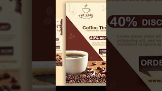 Create a Stunning Coffee Poster in Just 1 Minute ☕️  Quick Graphic Design Hack [upl. by Cello62]