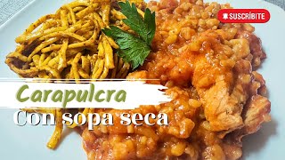 CARAPULCRA CON SOPA SECA  receta peruana paso a paso 🇵🇪 [upl. by Struve]