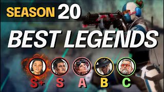 NEW LEGENDS TIER LIST for Season 20  PERK SYSTEM AND LEGENDS SEASON 20  Apex S20 Meta Guide [upl. by Nnaeirrac]