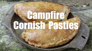 Campfire Cooking  Cornish Pasties Baked in a Reflector Oven [upl. by Erline]