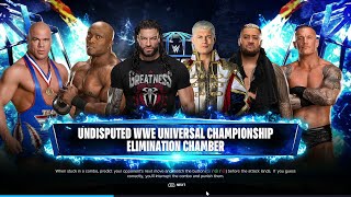 WWE 2K24 FULL MATCH — Elimination Chamber — Undisputed WWE Universal Title Matchquot [upl. by Aysahc]