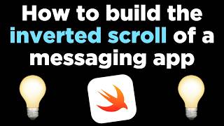 The trick to build the inverted scroll of a messaging app 🤯 [upl. by Lletniuq]