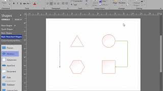 Working with Visio Shapes in Visio 2016 [upl. by Leerzej]