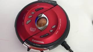 Panasonic SLSW940 CD PLAYER PORTABLE Red Shock Wave [upl. by Nnaitsirhc]