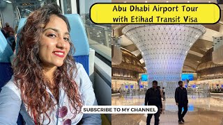 Abu Dhabi Airport Terminal A Tour with Etihad Transit Visa amp Other Services  Inside Pearl Lounge [upl. by Ljoka]