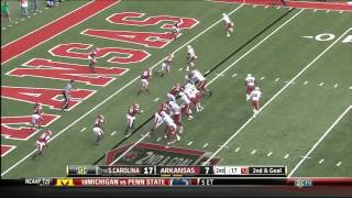 10122013 South Carolina vs Arkansas Football Highlights [upl. by Heck]