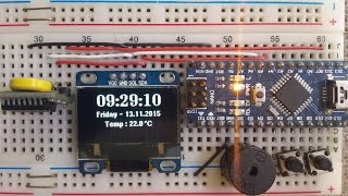 Arduino  OLED Clock v20 [upl. by Mirelle553]