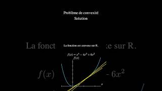 Exercice de convexité maths education convexité convexe fonction derivation derivee [upl. by Ennovihs]