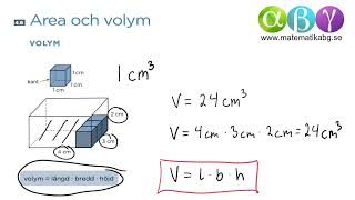 G 46 Area och volym [upl. by Sass]