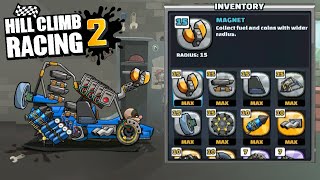 Hill Climb Racing 2  Hacked Account Max All Tuning Parts [upl. by Matlick571]