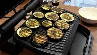 Gegrillte Auberginen mit Pesto im Tefal OptiGrill [upl. by Dunc]