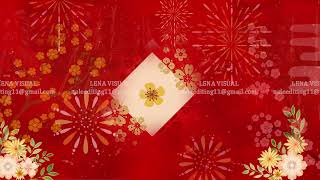 Video Background Tết  Vietnamese Lunar New Year  Backdrop visual Màn Hình LED [upl. by Ylrebmek]