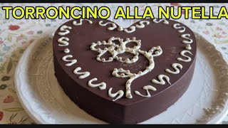 Torroncino alla Nutella ricetta facilissima 😋 [upl. by Wurtz]