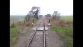 Rear Cabview Hastings DEMU 1001 Appledore  Brookland Halt 1Z21 241112 [upl. by Jahdiel]