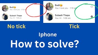 iPhone messenger delivered tick not showing Solve in minutes [upl. by Adamik648]