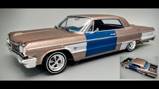 1964 Chevy Impala SS Lowrider Cheech Chong Love Machine 125 Scale Model Kit How To Assemble amp Paint [upl. by Eanwahs]