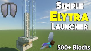 Simple Elytra Launcher  Minecraft Tutorial  Java Edition 118 [upl. by Toomin]