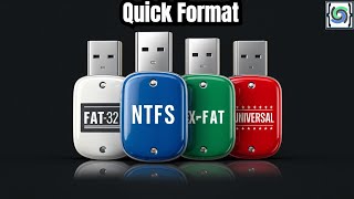 Formatting a USB Drive in Windows Fat32 NTFS exFAT [upl. by Kihtrak994]