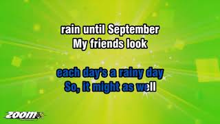 Carole King  It Might As Well Rain Until September  Karaoke Version from Zoom Karaoke [upl. by Nottirb157]