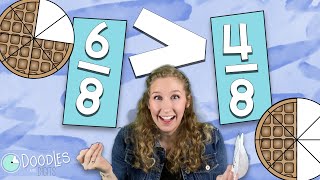 Comparing Fractions for Kids  Easy Math Lessons [upl. by Sacttler]