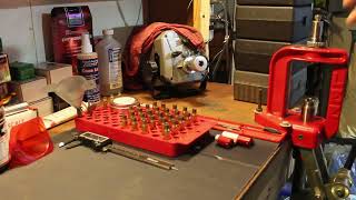 308 XRS reloading seating test 168gn hornady BTHP match [upl. by Acinnad169]