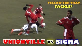 quotYellow CARD for OPEN LEG SURGERYquot Sigma FC vs Unionville Milliken SC [upl. by Iver729]