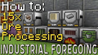 How to Industrial Foregoing  15x Ore Processing Minecraft 1201 [upl. by Bridie]