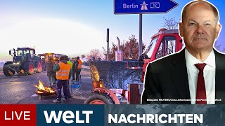 ZERREISSPROBE FÜR DEUTSCHLAND Kanzler trifft Bauern  Scholz im Auge des Sturms  WELT Newsstream [upl. by Delphine]