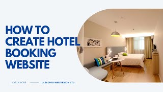 How To Build An Hotel Booking Website With WordPress  Easy Step by Step Tutorial [upl. by Effie]