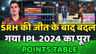 IPL 2024 Points Table  Srh vs Lsg After Match IPL Points Table 2024  Cal ka match kaun jita [upl. by Waddington]