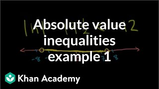 Absolute value inequalities example 1  Linear equations  Algebra I  Khan Academy [upl. by Aidekal281]