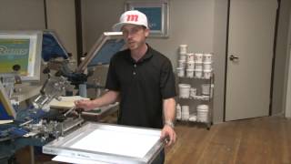 Screen Printing How To OffContact Press SetUp [upl. by Annairam]