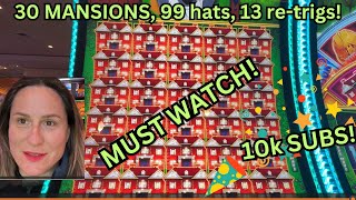 FULL SCREEN of MANSIONS Huff n’ EVEN more Puff Rollercoaster Long battle MIRACLE MASSIVE JACKPOT [upl. by Hahn]