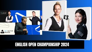 🔴LIVEReanne Evans Vs Mink Nutcharut ENGLISH OPEN SNOOKER CHAMPIONSHIP 2024 score board [upl. by Rufina]