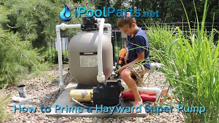 How to Prime a Hayward Super Pump [upl. by Ahsyekal]