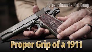 AO Boot Camp Proper Grip of a 1911 [upl. by Nagiem]