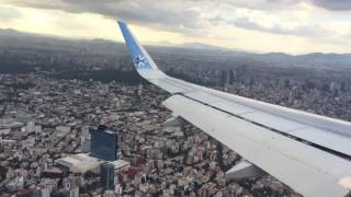 Aterrizaje a Ciudad de Mexico Interjet A320 Excelente vista de la ciudad AICM DF [upl. by Anirtac]