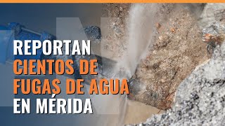 Reportan cientos de fugas de agua en Mérida [upl. by Oicanata]