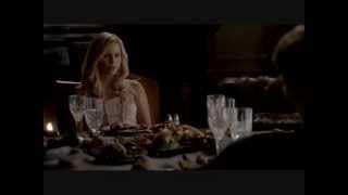 The Vampire Diaries Klaus Rebekah amp Stefan Have Dinner [upl. by Anawek]