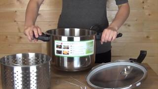 Fagor Duo 8 Quart Pressure Cooker Product Overview [upl. by Ettevol]